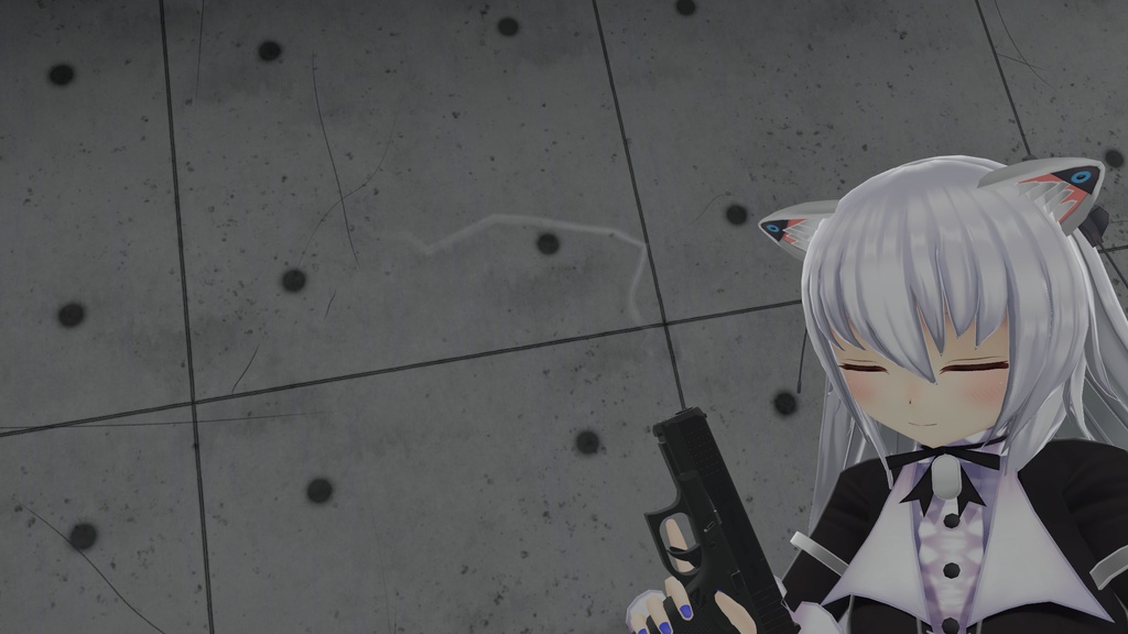 [VRChat想定]マズルスモーク(銃口からのぼる煙)