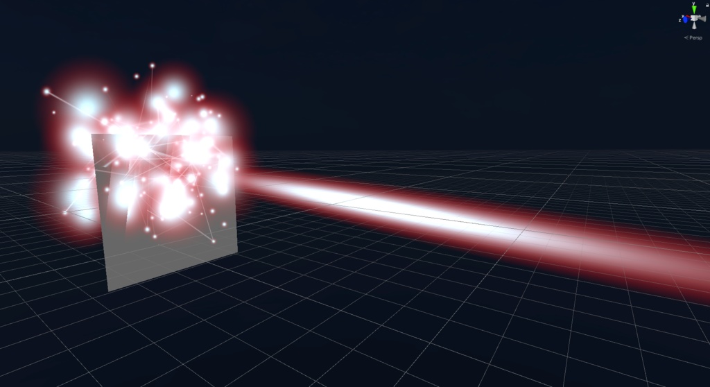 [VRChat想定]電子ノイズ榴弾(サイバー風射撃エフェクト)