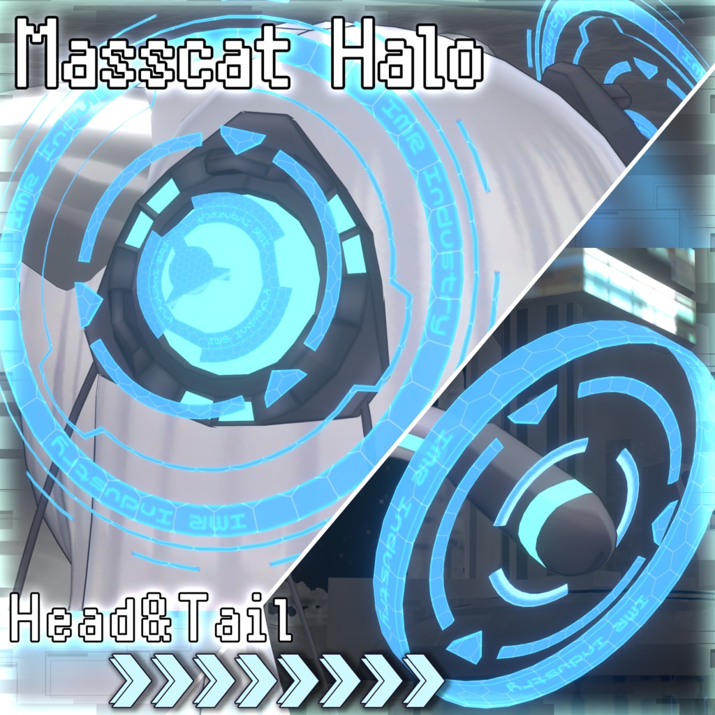 [Free] Mass_Head/Tail halo -ますきゃっと6歳/のらきゃっと8歳記念配布-