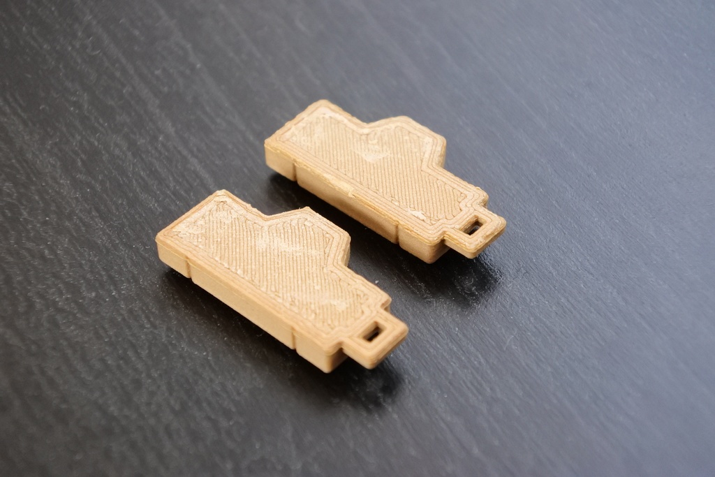 トイカメラ ミニストラップ(木質・ホットピンク・ライトピンク)