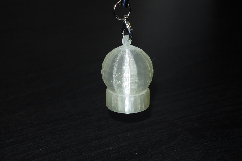 スノードーム ストラップ(透明樹脂)