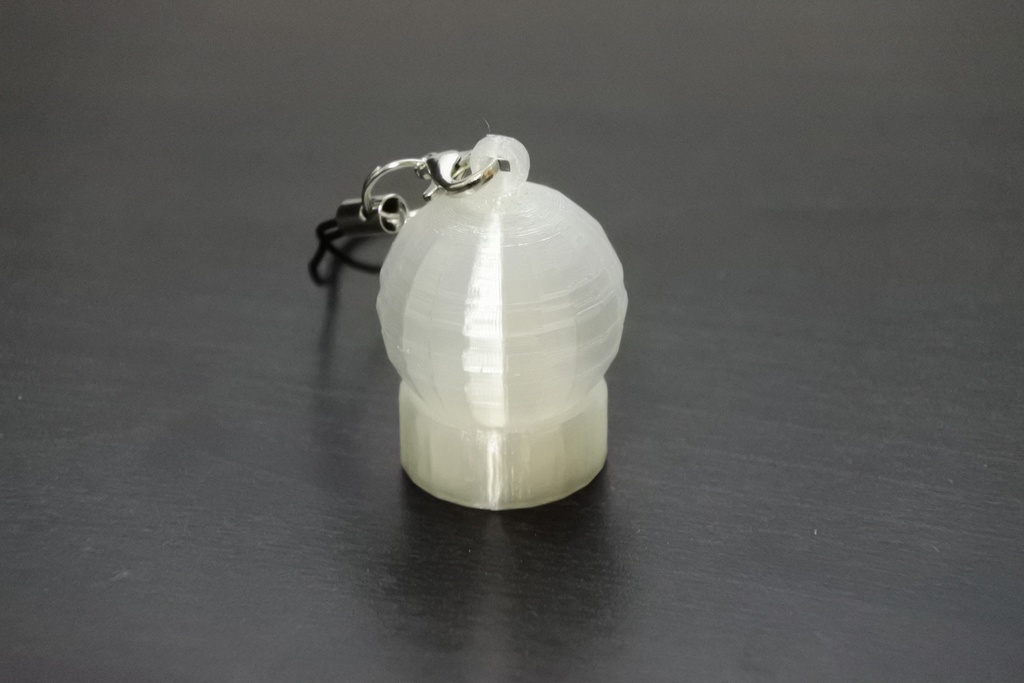 スノードーム ストラップ(透明樹脂)