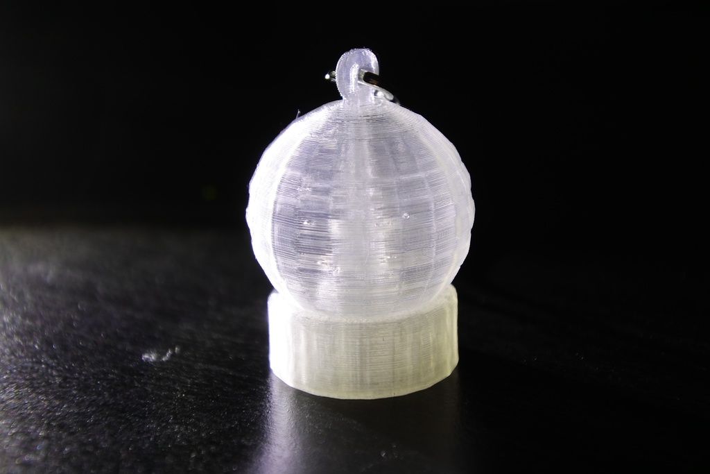 スノードーム ストラップ(透明樹脂)