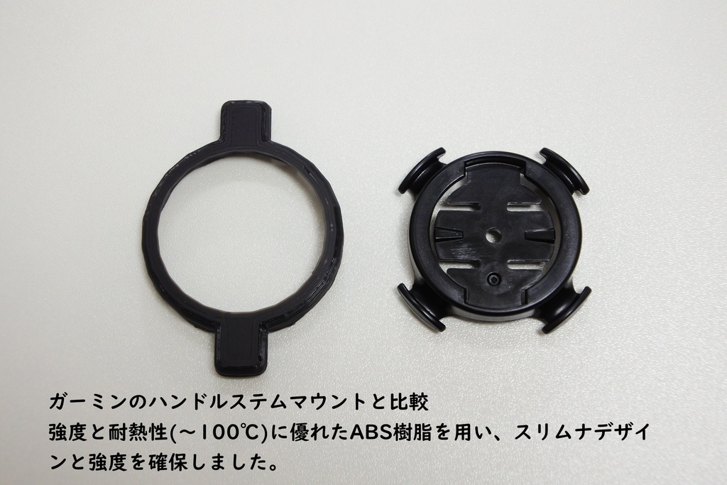 GARMIN Edge付属 ハンドルステムマウント用 結束バンドアダプター(ブラック)