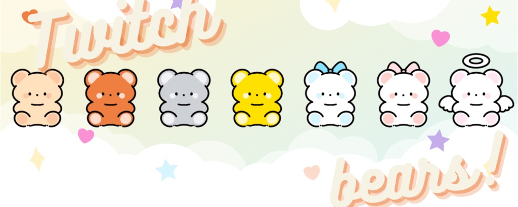 【サブスクバッジ】TWITCH BEARS♡かわいいくまちゃん/YouTube対応