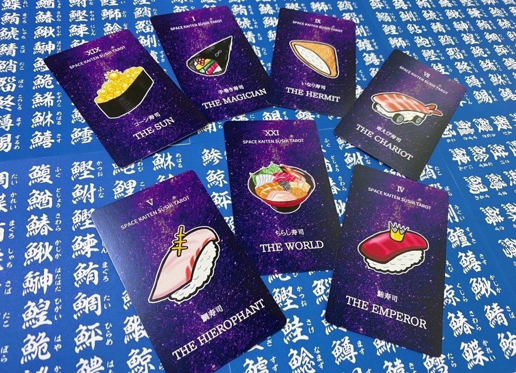 SPACE KAITEN SUSHI TAROT（大アルカナ22枚・袋付き）