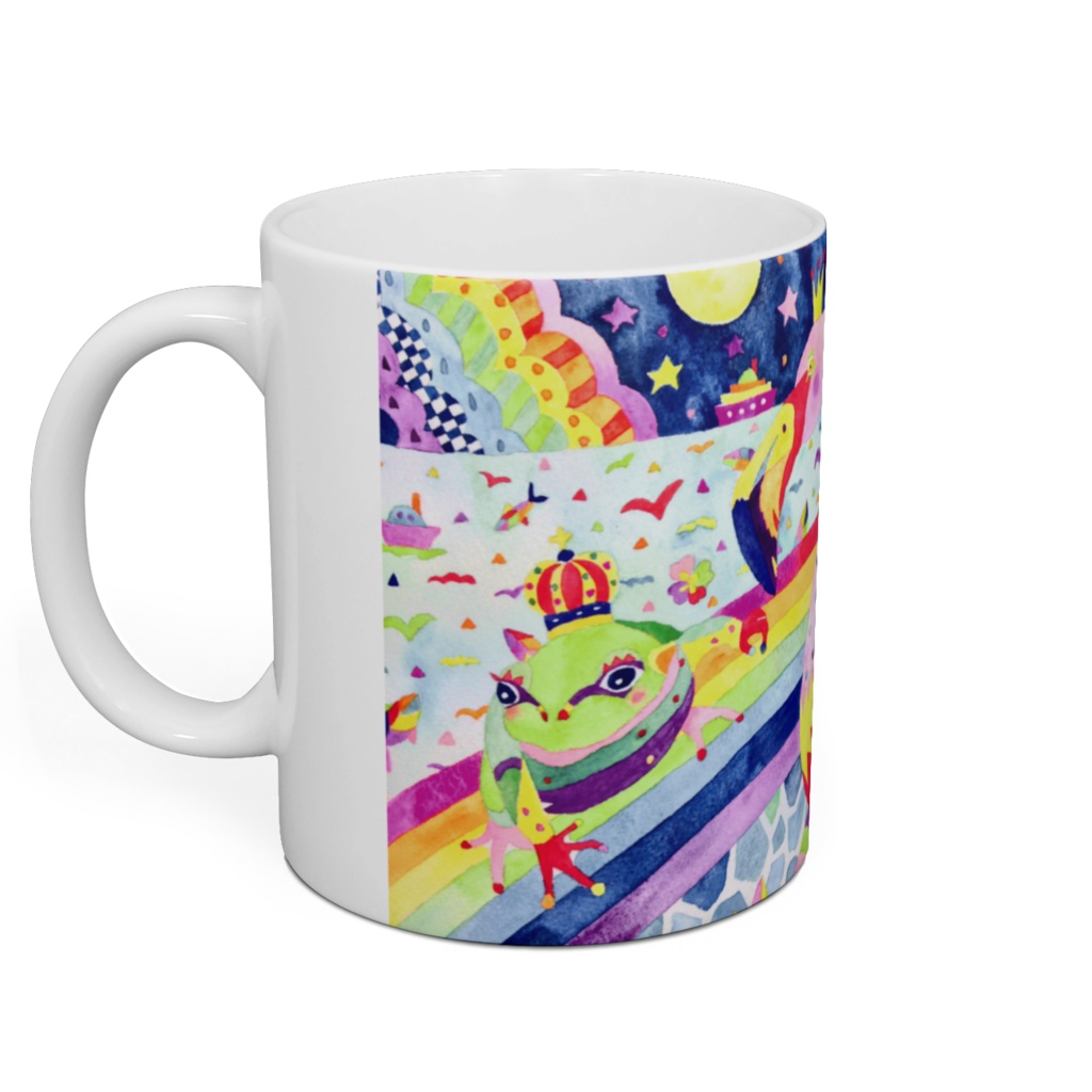 水彩イラスト フラミンゴ