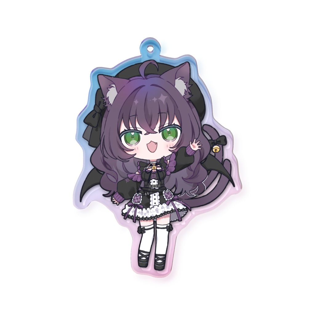猫乃オーロラアクリルキーホルダー