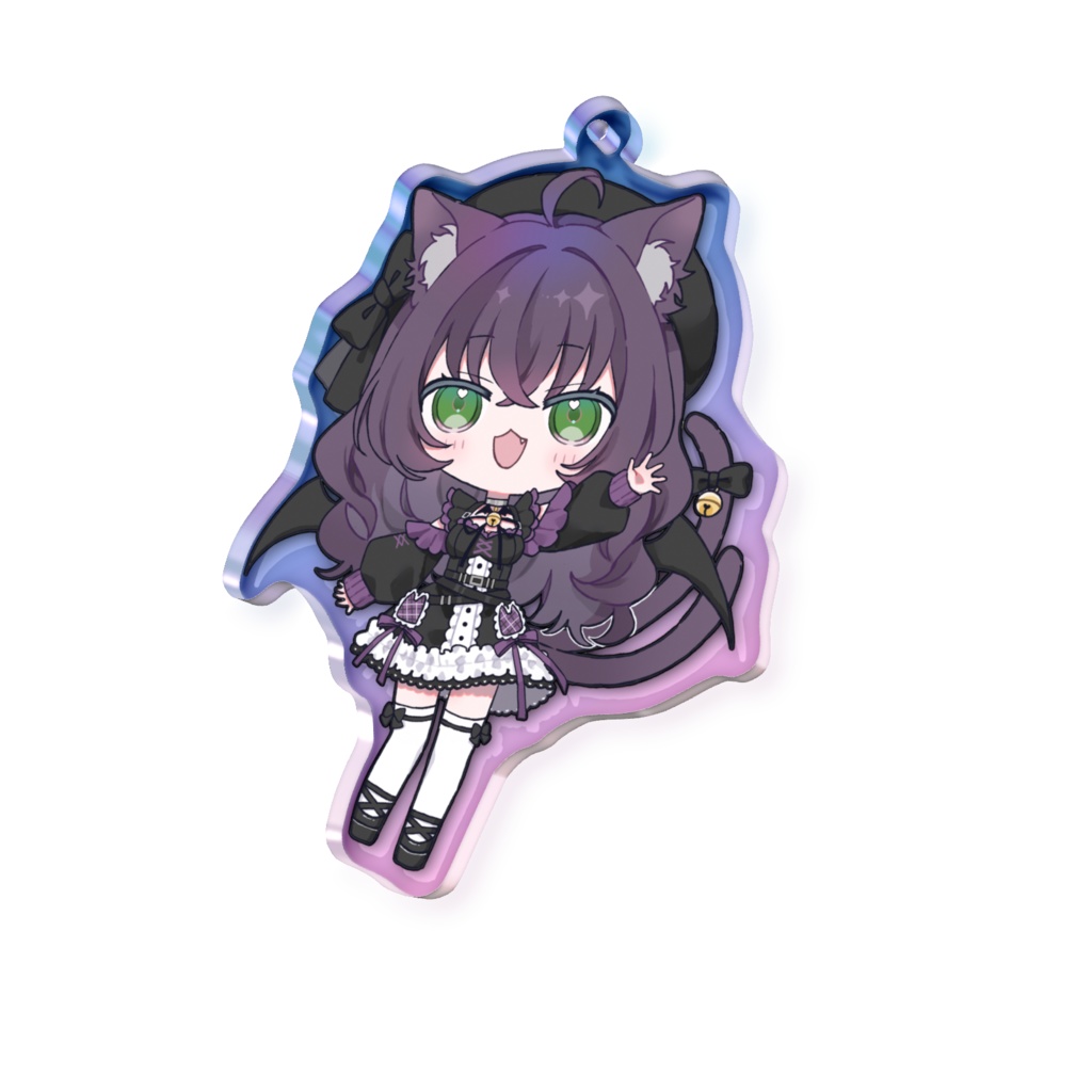 猫乃オーロラアクリルキーホルダー