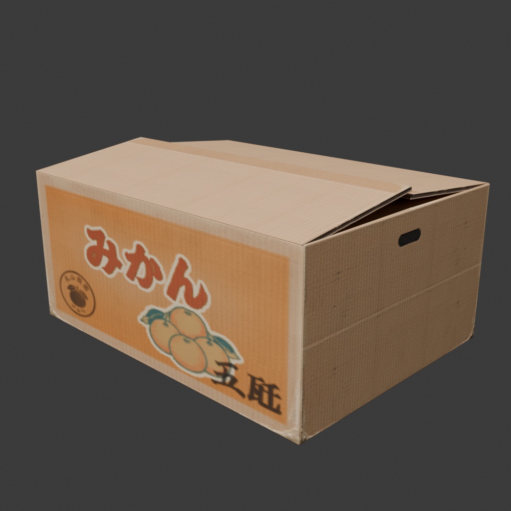 【昭和レトロ】みかんセット(みかん箱/みかん/果物籠)FBX 3点パック