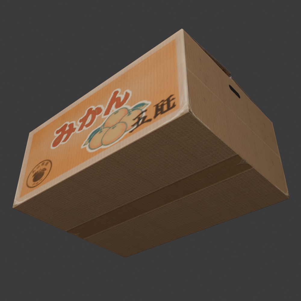 【昭和レトロ】みかんセット(みかん箱/みかん/果物籠)FBX 3点パック