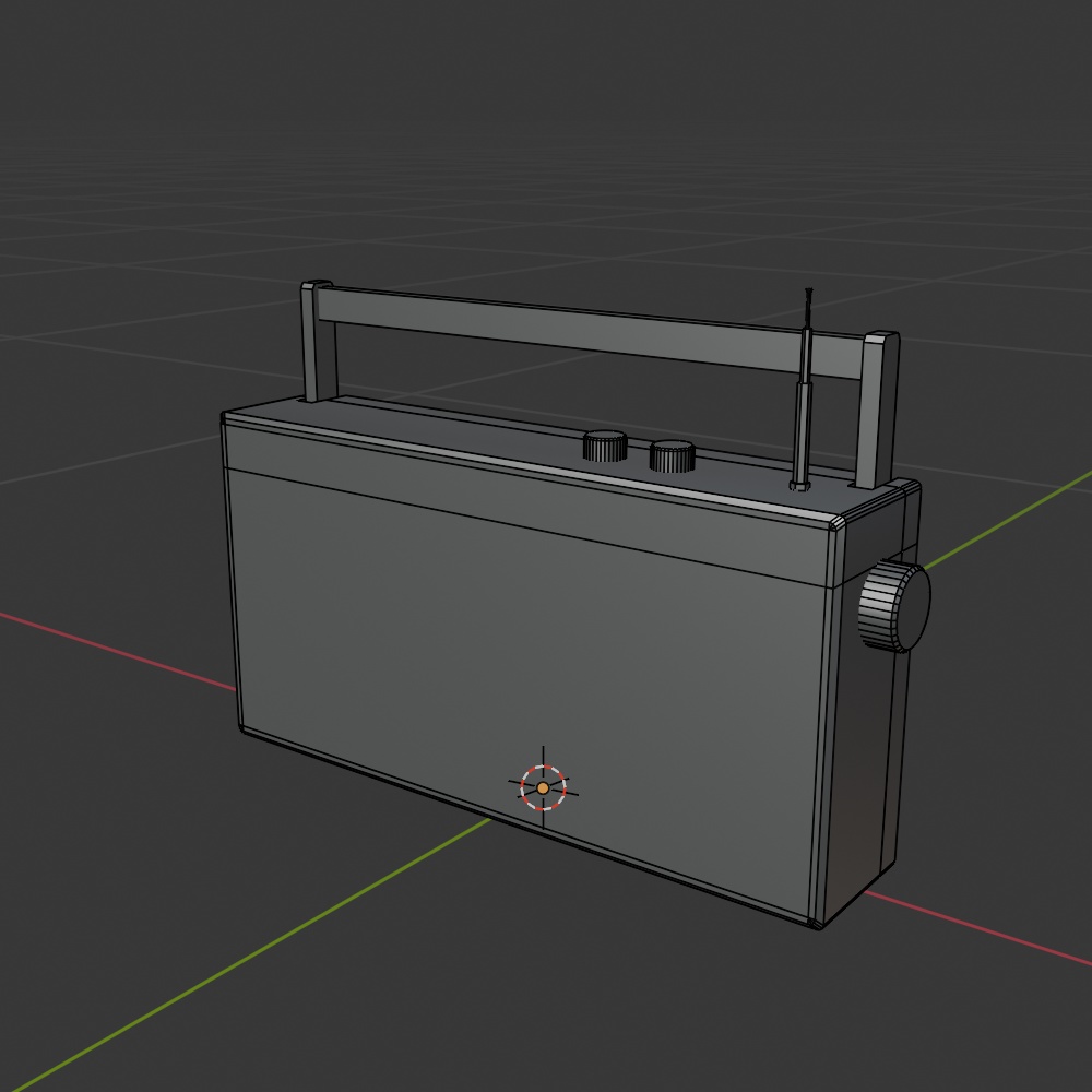 【昭和レトロ】机セット(机/スタンドライト/ラジカセ/座布団/ティッシュ/ゴミ箱)FBX6点セット
