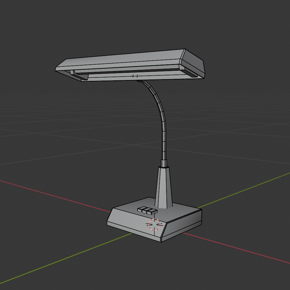 【昭和レトロ】机セット(机/スタンドライト/ラジカセ/座布団/ティッシュ/ゴミ箱)FBX6点セット