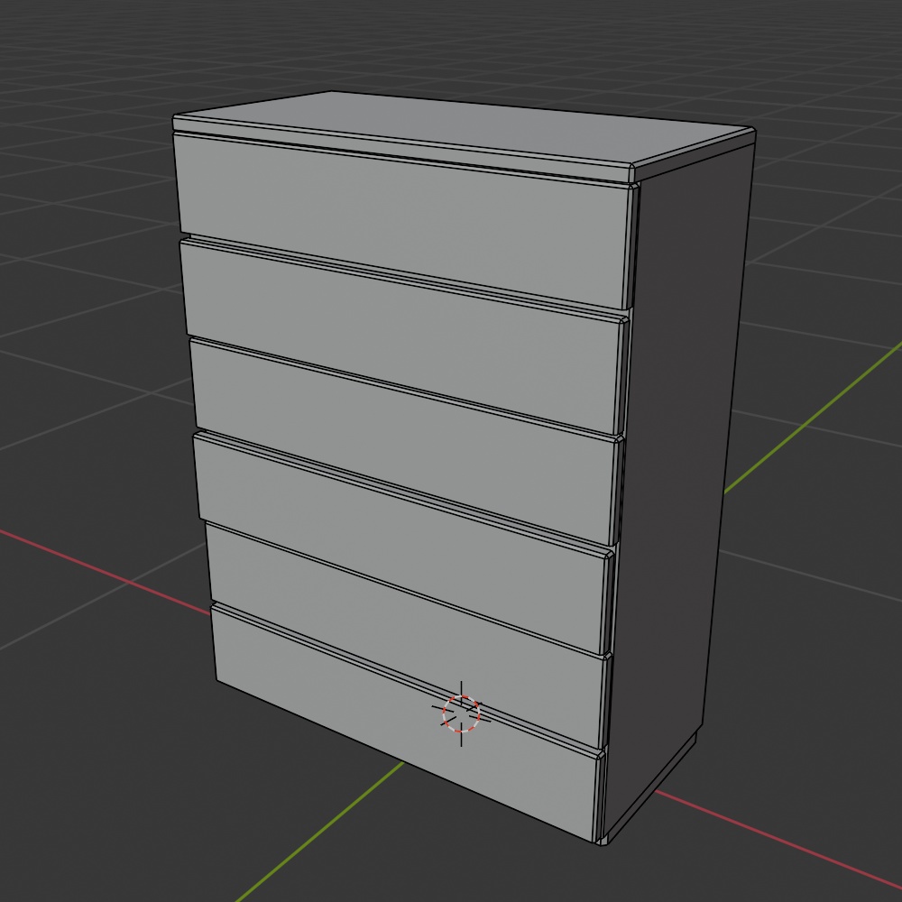 【昭和レトロ】タンスセット(タンス/黒電話/だるま/壁掛け時計)FBX4点セット