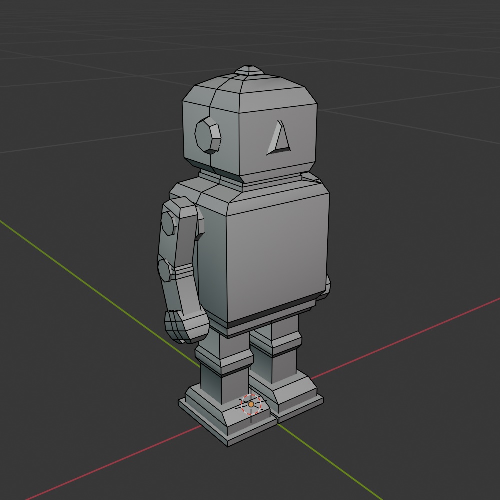 【昭和レトロ】ブリキロボットのFBX2点セット