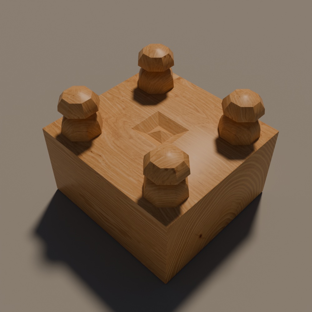 【昭和レトロ】将棋と扇子セット(FBX、Blender)