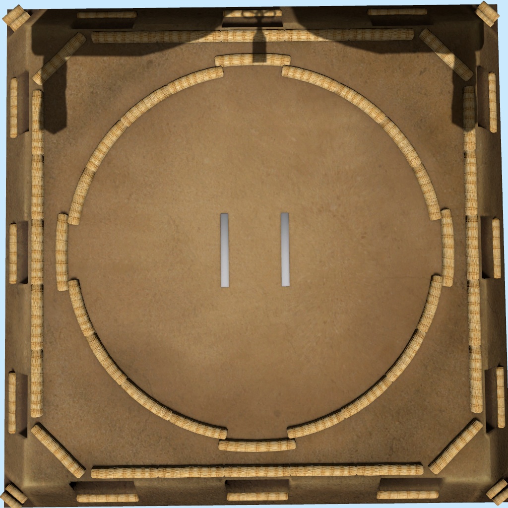 【相撲/SUMO】土俵&つり屋根セット(Unity Package)版 / Sumo Ring & Hanging Roof