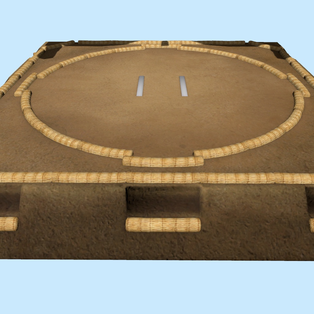 【相撲/SUMO】土俵&つり屋根セット(Unity Package)版 / Sumo Ring & Hanging Roof