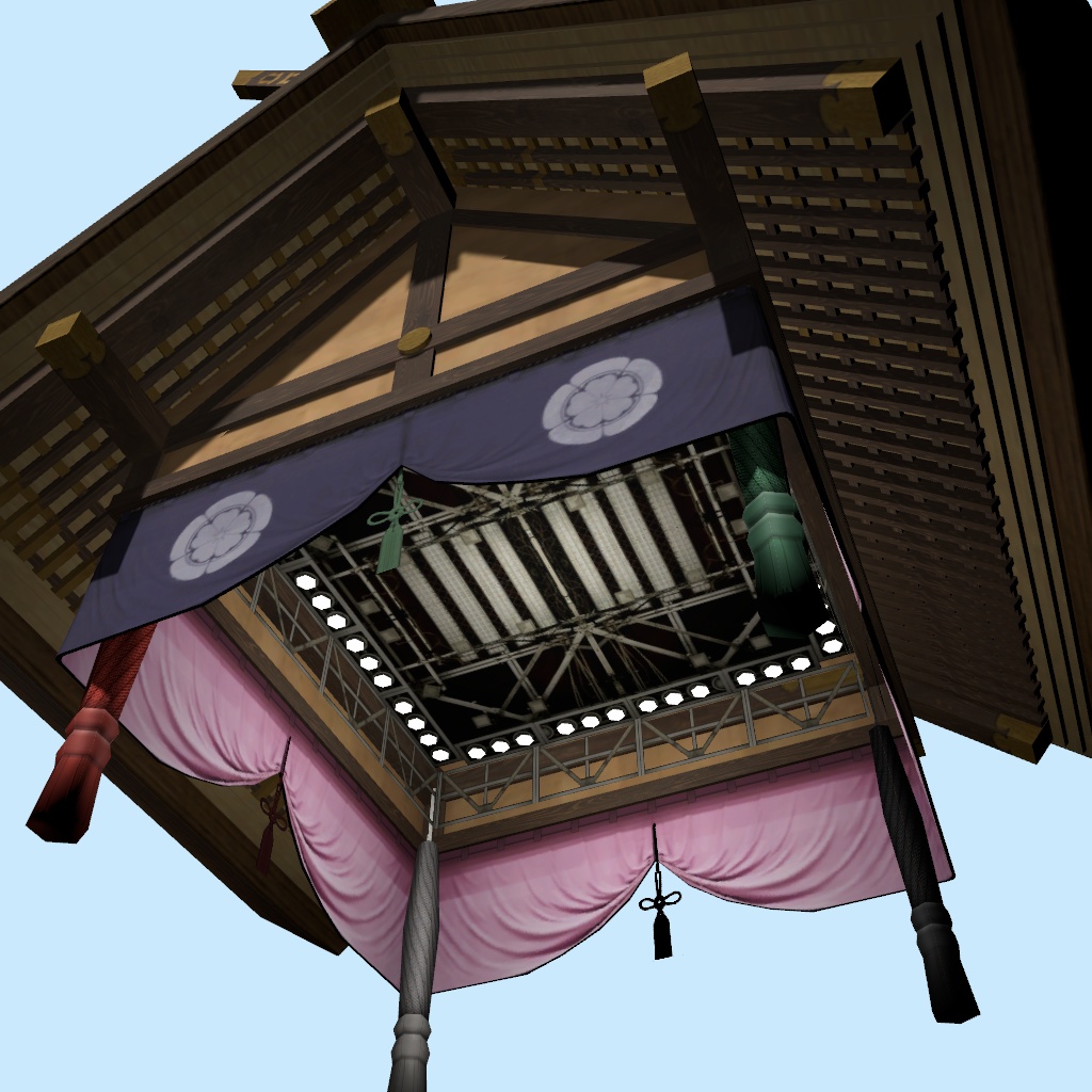 【相撲/SUMO】土俵&つり屋根セット(Unity Package)版 / Sumo Ring & Hanging Roof