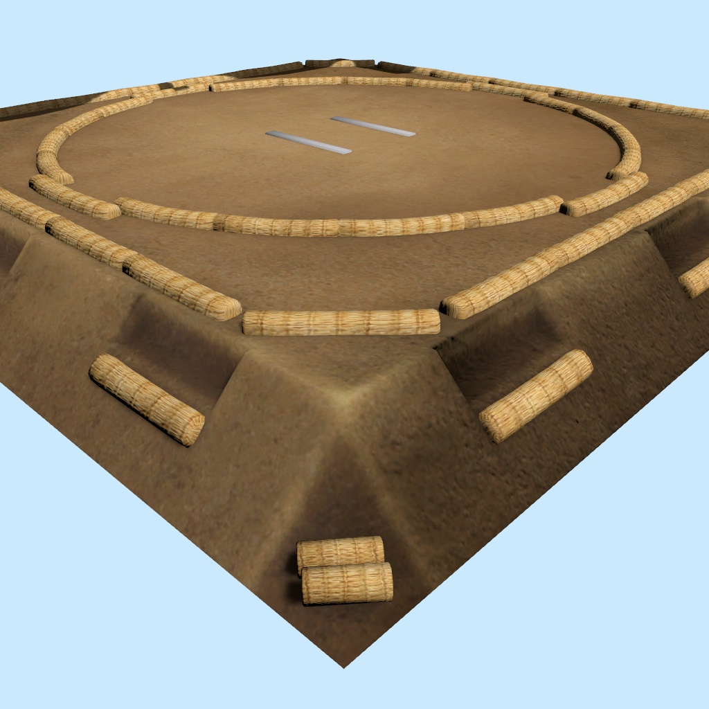 【相撲/SUMO】土俵&つり屋根セット(Unity Package)版 / Sumo Ring & Hanging Roof