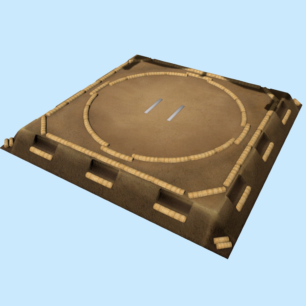 【相撲/SUMO】土俵&つり屋根セット(Unity Package)版 / Sumo Ring & Hanging Roof
