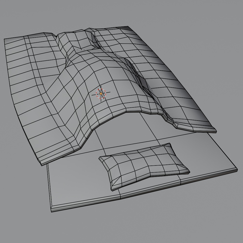 【昭和レトロ】和室セット「布団の間」(FBX / Blender)