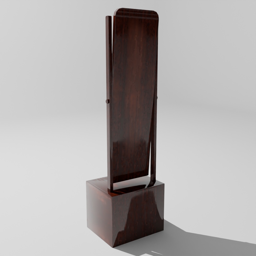 【昭和レトロ】鏡台・衣装かけ・レトロシャツセット(FBX / Blender)