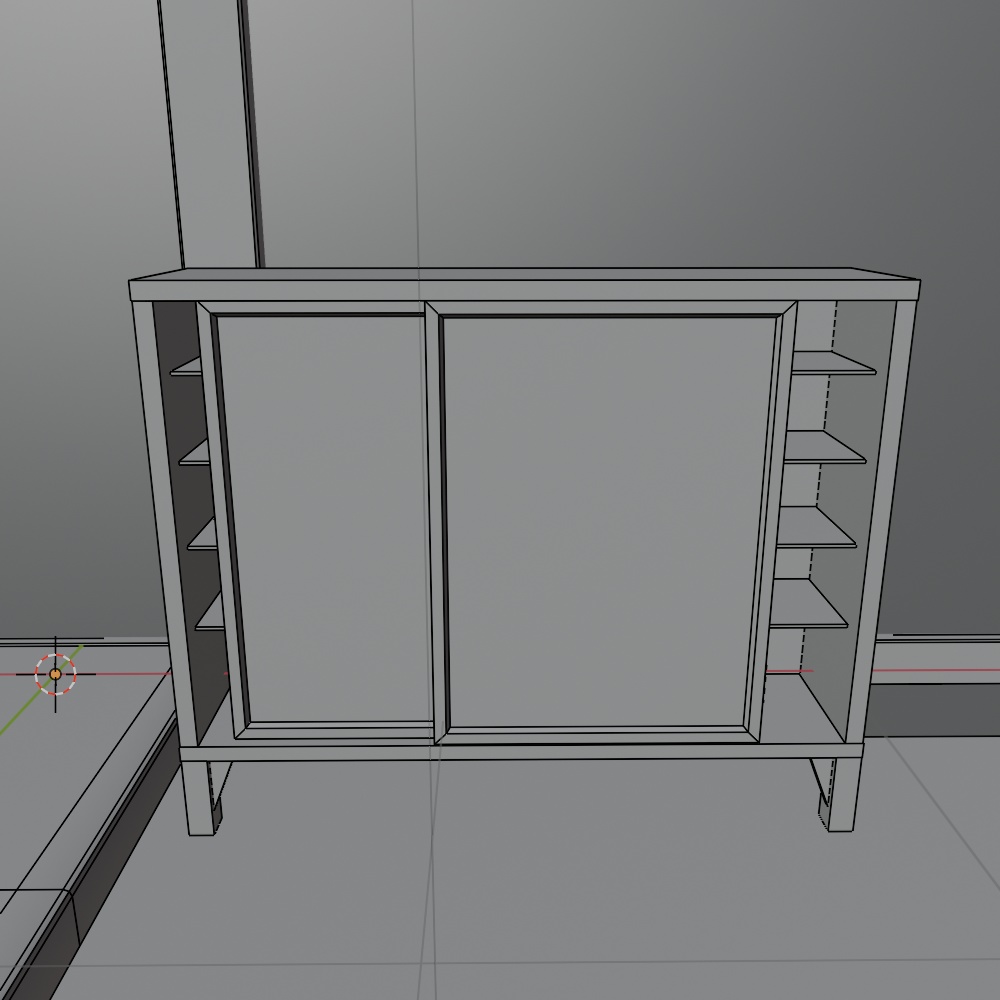 【昭和レトロ】玄関+8畳間(FBX / Blender)