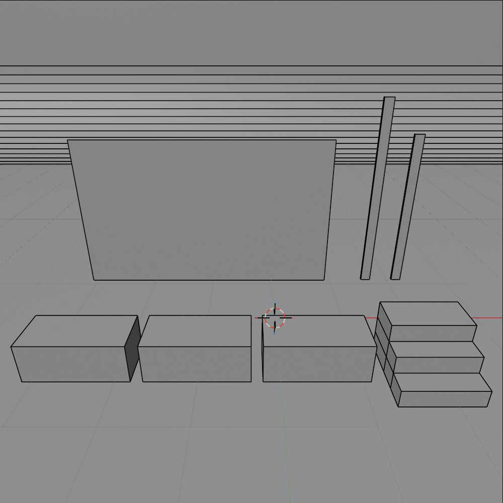 【サバゲー】サバイバルゲームフィールド作成アセット(FBX / Blender)