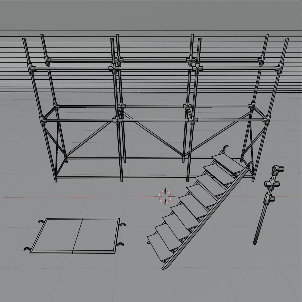 【サバゲー】サバイバルゲームフィールド作成アセット(FBX / Blender)