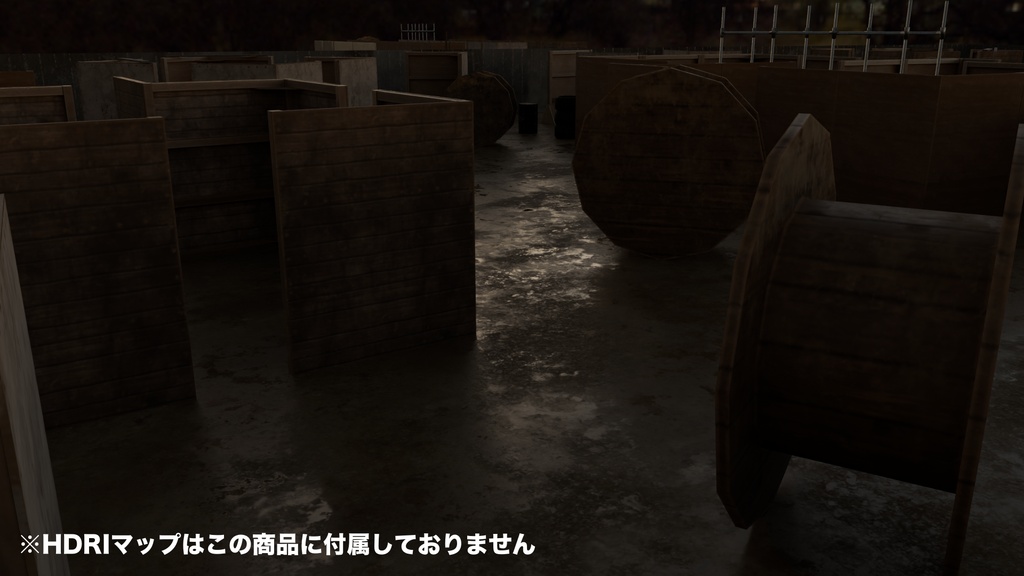 【サバゲー】サバイバルゲームフィールド作成アセット(FBX / Blender)