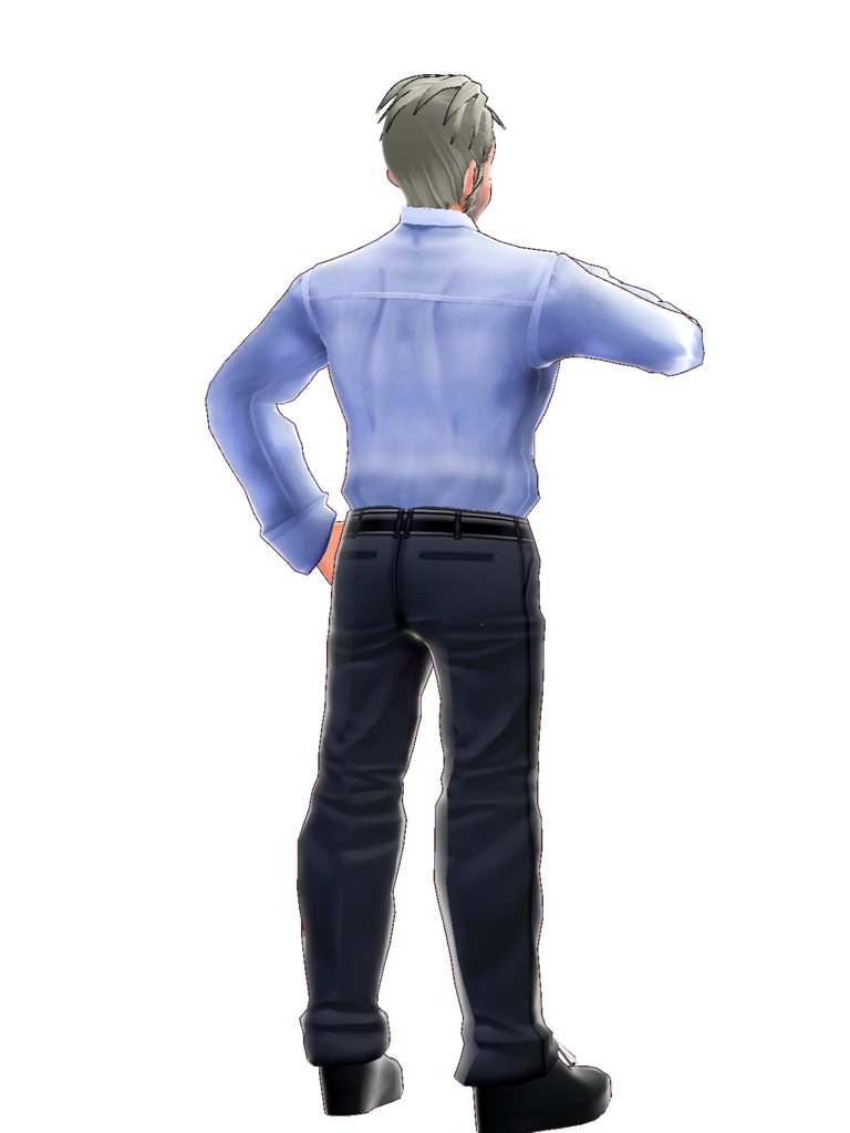 VroidStudio用無償モデル 「中年男性素体データ」通称 老眼さん