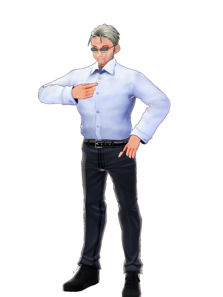 VroidStudio用無償モデル 「中年男性素体データ」通称 老眼さん