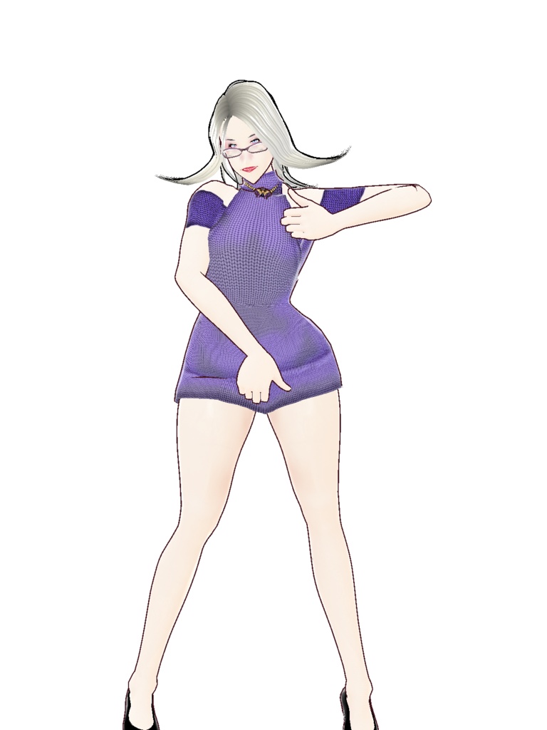 【正式版対応】VRoidStudio用モデル 「ミス・ホワイトボード」