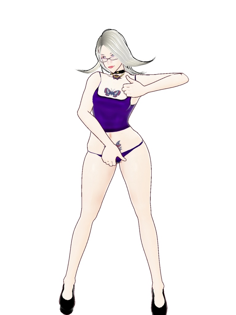 【正式版対応】VRoidStudio用モデル 「ミス・ホワイトボード」