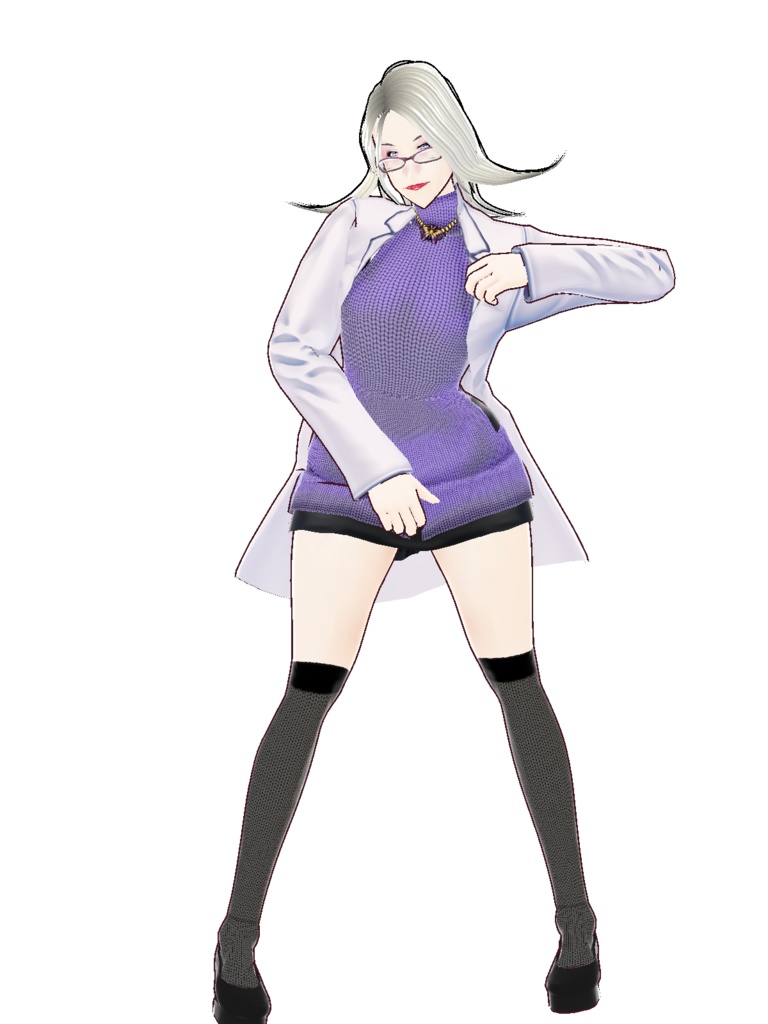 【正式版対応】VRoidStudio用モデル 「ミス・ホワイトボード」