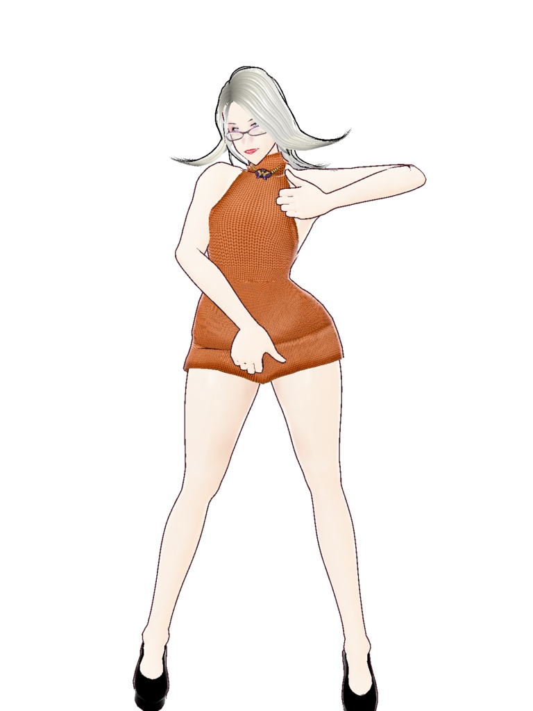 【正式版対応】VRoidStudio用モデル 「ミス・ホワイトボード」