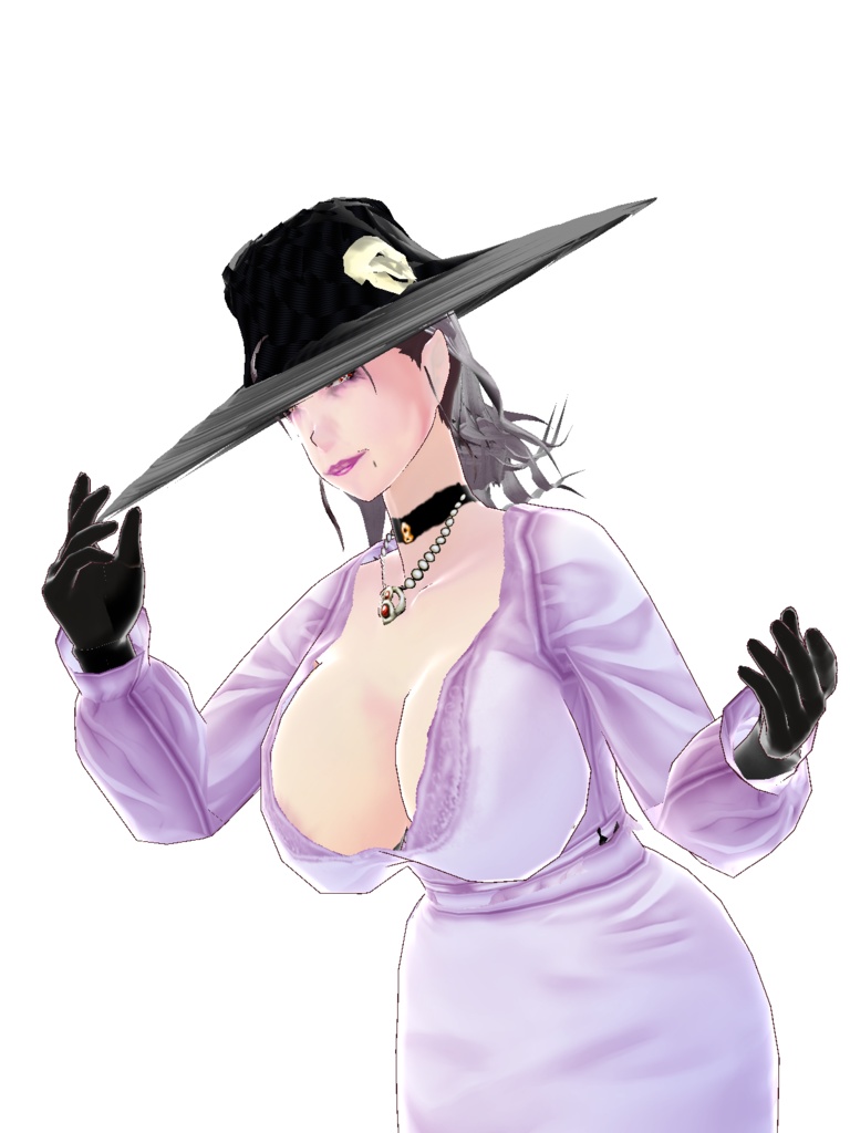 【正式版対応】VRoidStudio用モデル 「ミセス・エイトフィート」