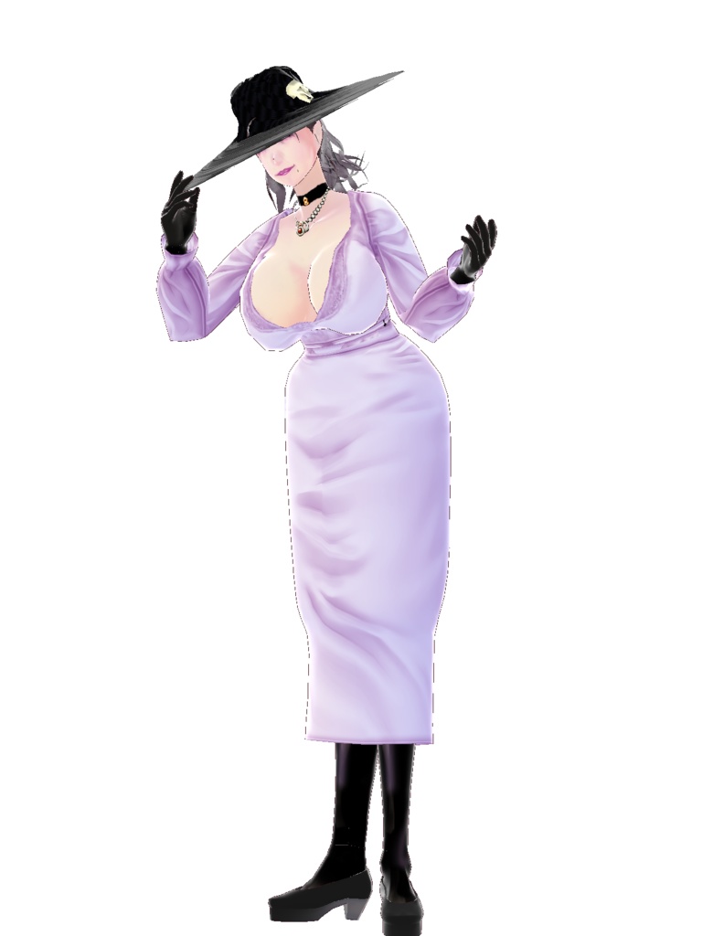 【正式版対応】VRoidStudio用モデル 「ミセス・エイトフィート」