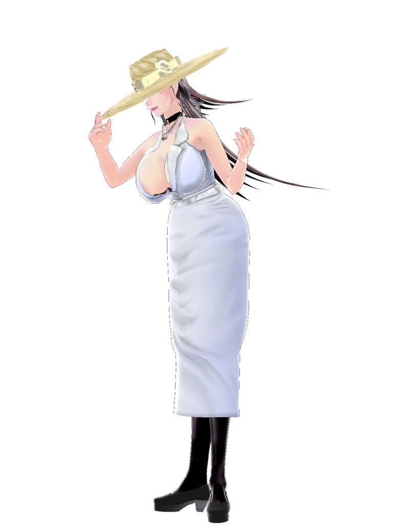 【正式版対応】VRoidStudio用モデル 「ミセス・エイトフィート」