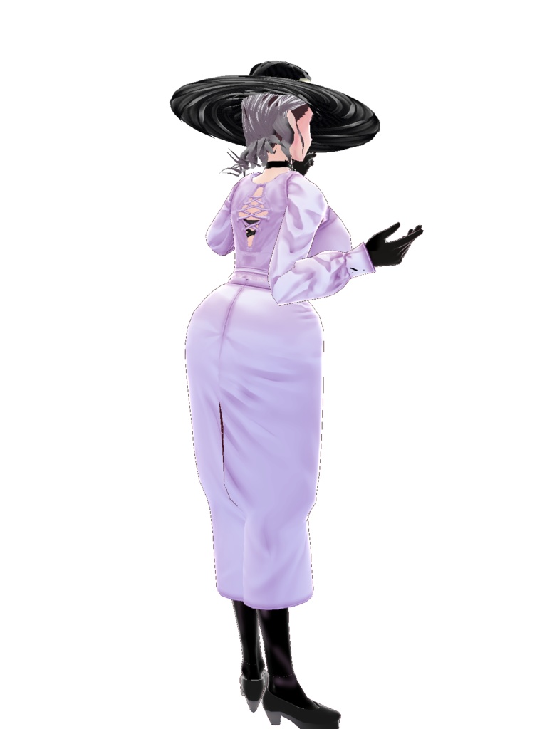 【正式版対応】VRoidStudio用モデル 「ミセス・エイトフィート」