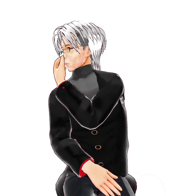 VroidStudio用無償モデル 「学者風老人素体データ」 通称:プロフェッサー・アルベド