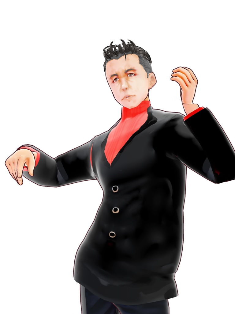 VroidStudio用無償モデル 「学者風老人素体データ」 通称:プロフェッサー・アルベド