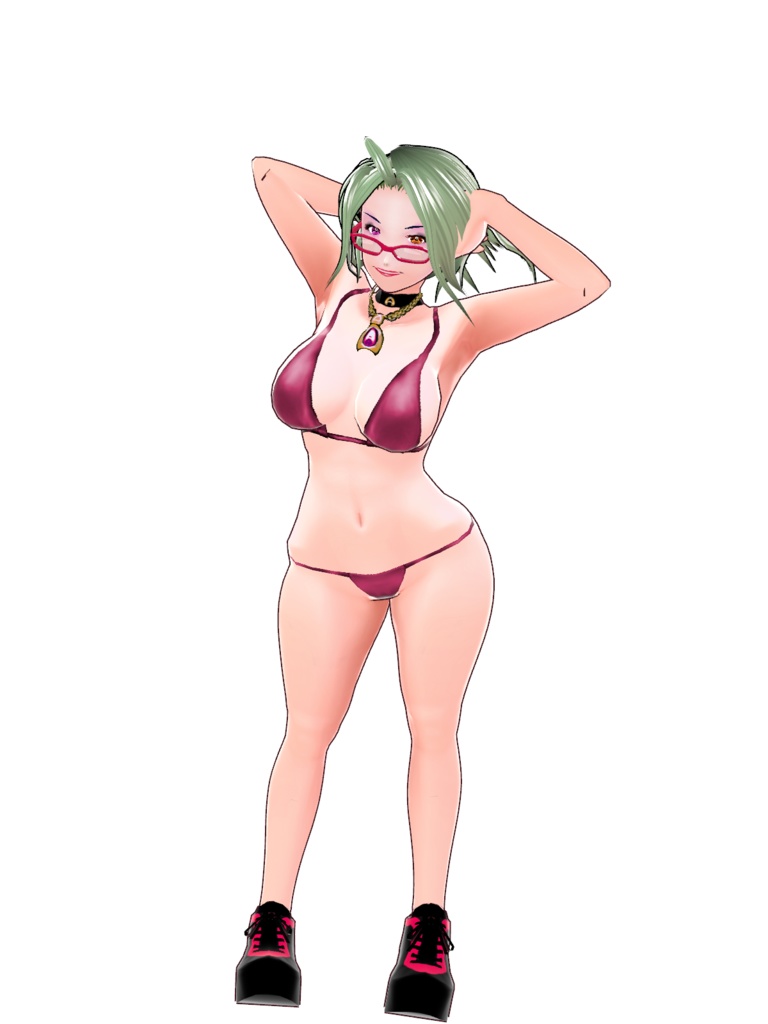 VroidStudio用カスタムアイテム 「アジアン・ストリング(ビキニ水着)」