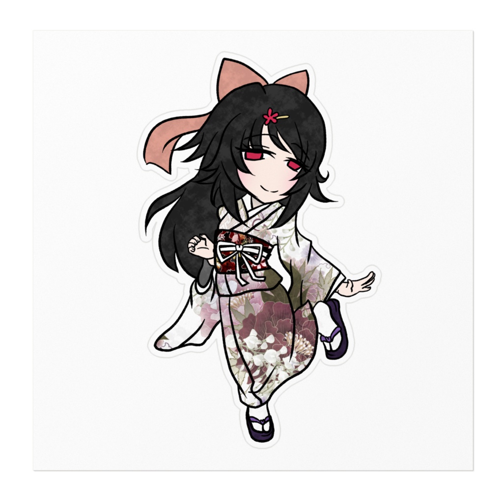 【バーチャルYouTuber】涼花 麻美子ステッカー【無間ノ紡人】