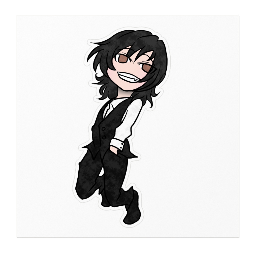 【バーチャルYouTuber】涼花 猫次郎ステッカー【無間ノ紡人】