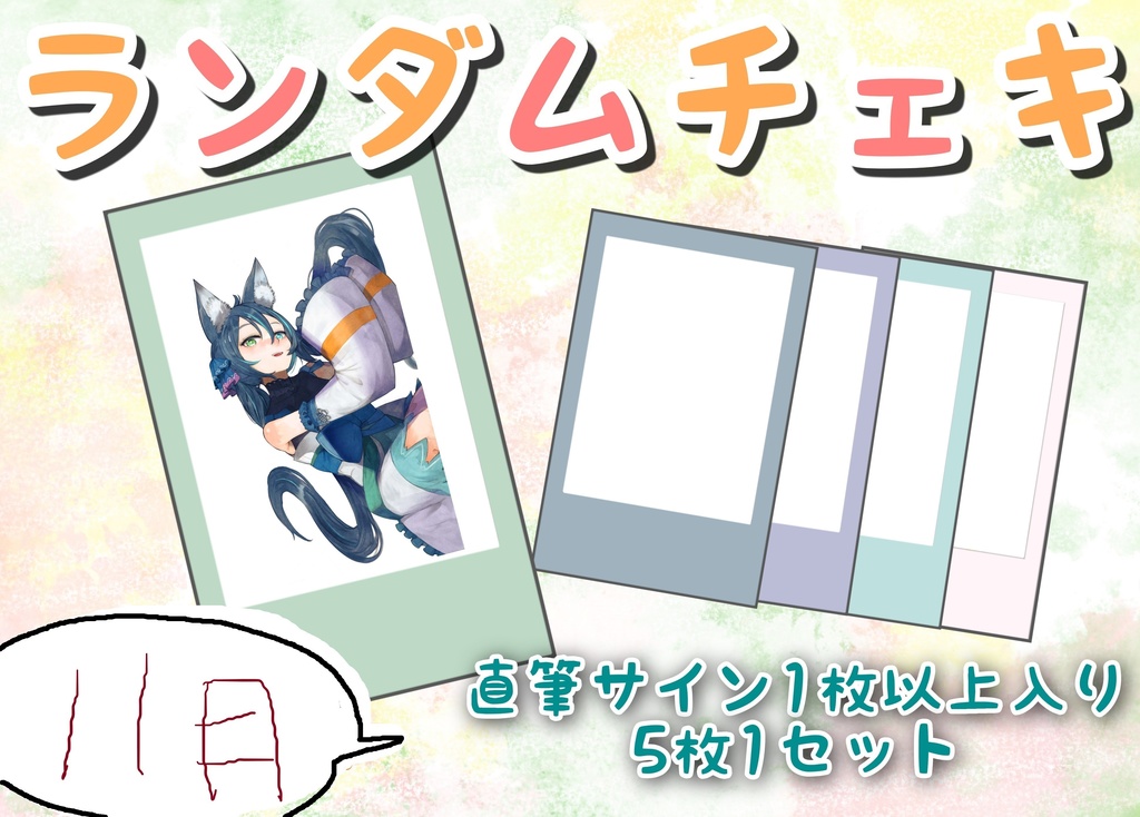 【匿名配送】月替わりランダムチェキセット