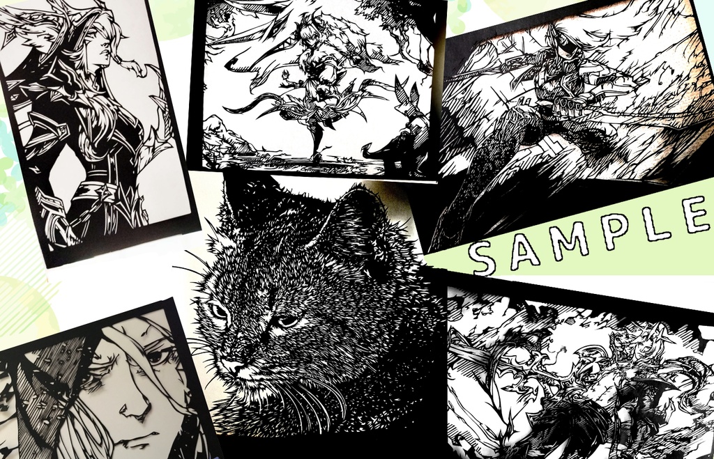 〚手作り〛1点もの切り絵オーダー グッズ(全10種類)