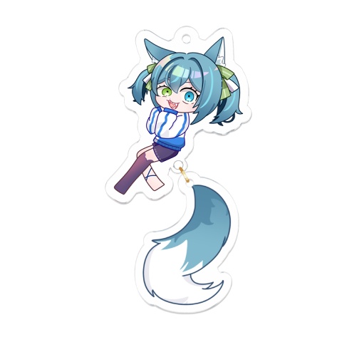 【匿名配送可・受注生産】しっぽゆらゆらアクキー～ネモフィラ畑～