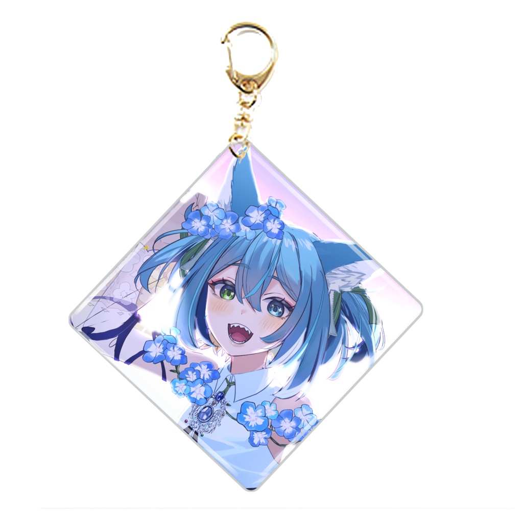 【匿名配送可・受注生産】柔らかチャーム~ネモフィラ畑~